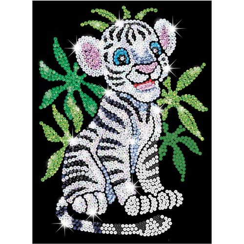 Sequin Art Rojo / Junior -  Cachorro de tigre blanco