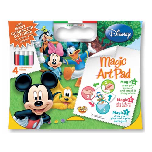 Papel mágico Mickey Mouse 4 Rotuladores