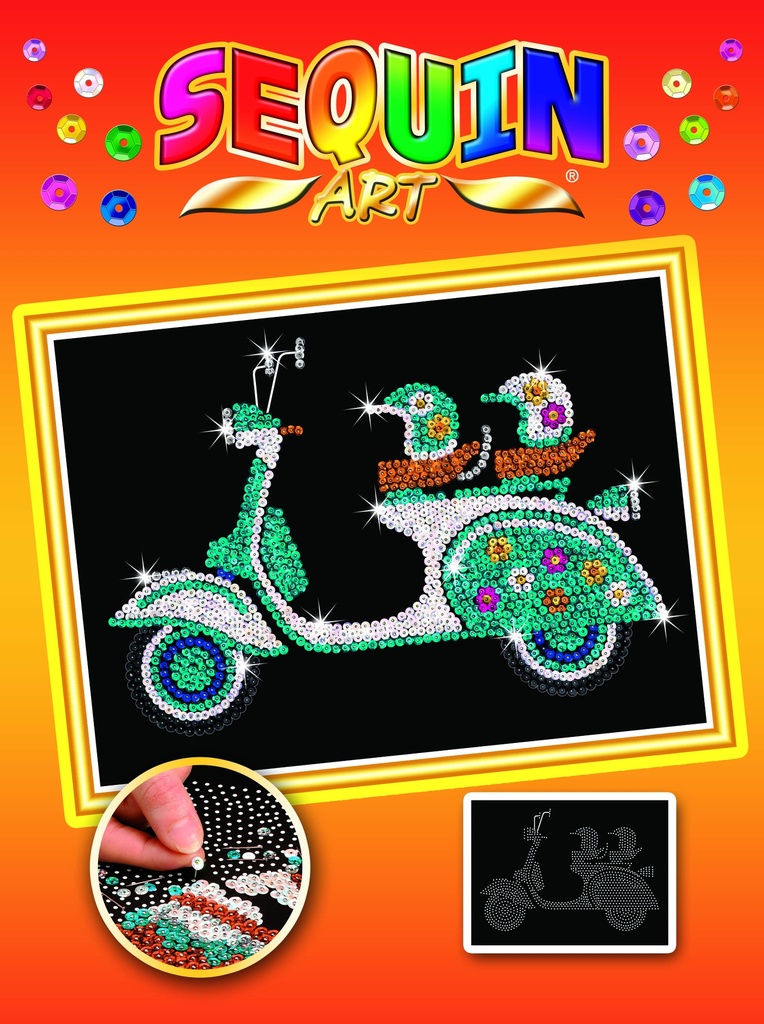 Sequin Art Naranja -  Scooter