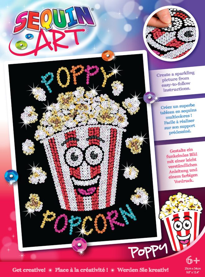 Sequin Art Rojo - Poppy Popcorn - Poppy Palomitas