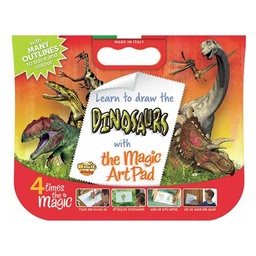 [DI1P4C] Papel mágico Dinosaurios 4 Rotuladores